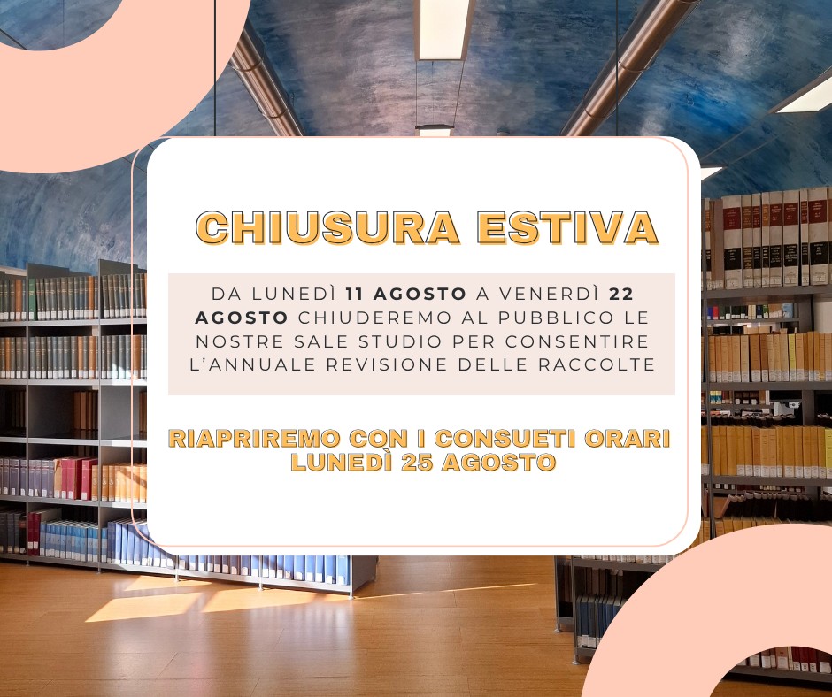 Avviso chiusura estiva