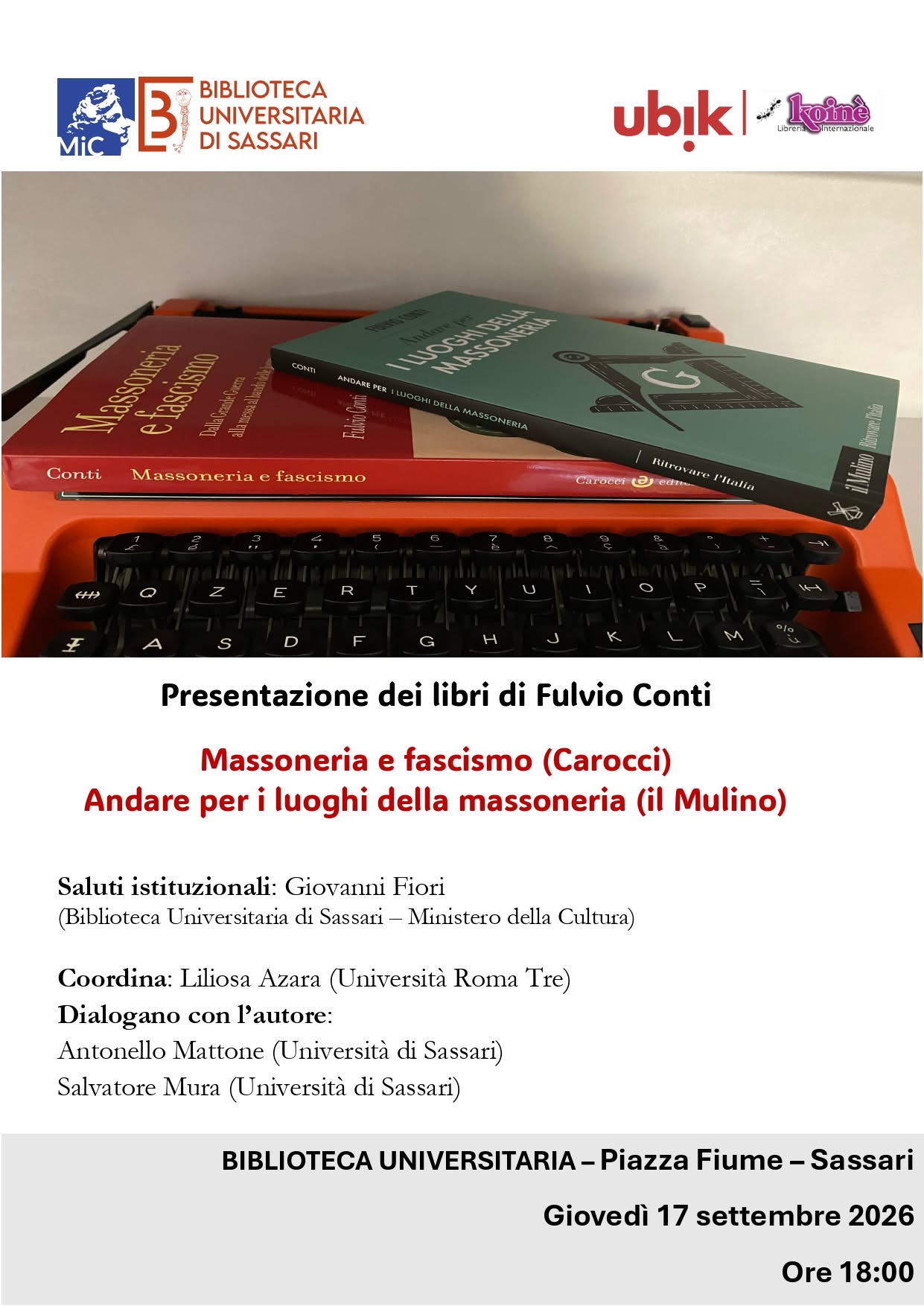 locandina massoneria e fascismo